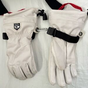 Hestra Heli Ski Womens Glove - Classic 5-Finger Leather Snow Glove for Skiing